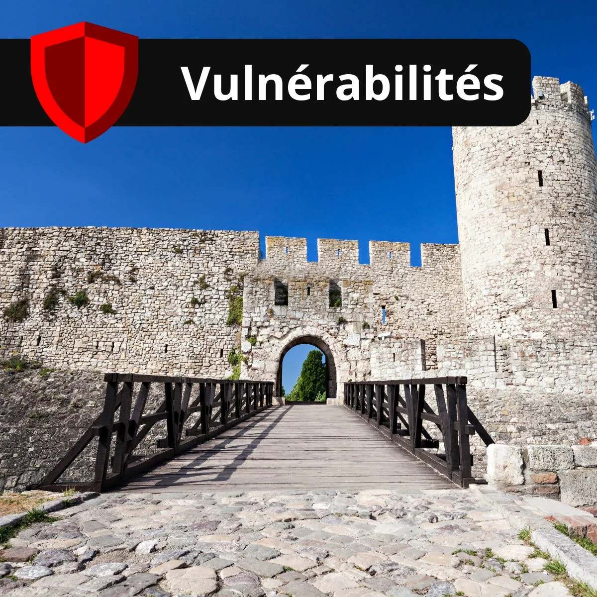 Pont menant à une forteresse, illustration des failles de sécurité